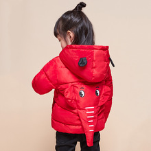 Winter Boys Girl Elephant Hooded Warm Down Jackets Kids Coat Jacket Baby boys Down Coat Children's Parka Casual Outwear Hot Sale 2024 - buy cheap