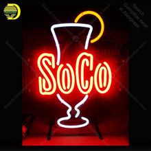 Neon sign For Soco Cocktail neon Neon Bulb sign display Iconic Beer bar Pub Handcraft Lamp advertise Letrero enseigne lumine 2024 - buy cheap