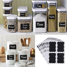 Chalkboard 36 Pieces/Lot Black Board Kitchen Jam Jar Label Fancy Labels Stickers. 5cm x 3.5cm Home Decor 2024 - buy cheap