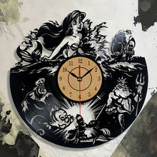 Fashion Design Clock CD Vinyl Record Wall Clock The Little Theme 3D Hanging Watches Duvar Saat Home Decoracion 2024 - buy cheap