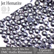 DMC máquina de corte brillante de SS6 SS10 SS16 SS20 SS30 Jet Hematite de diamantes de imitación 1440 unids 2024 - compra barato