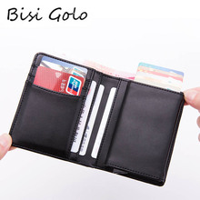 BISI GORO Vintage Men Wallet Genuine Leather Male Multifunctional Cowhide Male Purse Coin Pocket Photo Card Holder Short Wallets 2024 - buy cheap