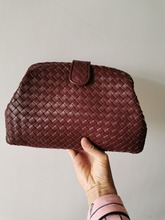 High Quality Fashion Women Clutch Bag 2019 Newest Style Sheepskin Handmade Woven Bags Hand bag 2024 - buy cheap