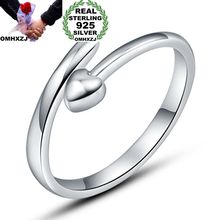 Hxomzj anel de prata feminino para festa, presente de casamento para mulheres e meninas, anel de prata aberto 925 de prata esterlina rrmontagem 2024 - compre barato