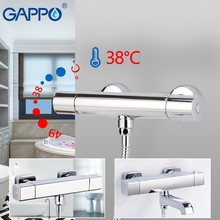 Смеситель для душа GAPPO, термостатический кран для ванны, набор с настенным креплением 2024 - купить недорого