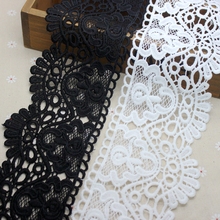 2 yards 8.5 cm White Black Lace Trims Applique Polyester/Cotton Costume Trimmings Ribbon Home Textiles Sewing Lace Fabric Cusack 2024 - buy cheap