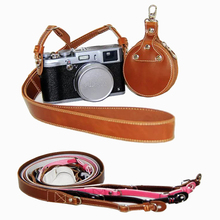 Vintage PU Leather DSLR Fast Camera Strap Shoulder Belt Neck Strap Fit Canon Nikon Pentax Fuji Leica Olympus Panasonic SLR 2024 - buy cheap
