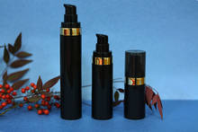 15ML/30ml/50ml  black airless plastic bottle for serum/sample/lotion/emulsion cosmetic packing plastic bottle 2024 - buy cheap