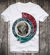 2019 New Men T-Shirt Loose Clothes T Shirt Interkosmos Russian Space Program Russia Retro Cccp Yuri Gagarin Vintage Graphic Tees 2024 - buy cheap