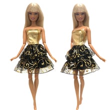 NK Newest Doll Dress Beautiful Handmade Party ClothesTop Fashion Dress For Barbie Noble Doll Best Child Girls'Gift  005F DZ 2024 - buy cheap