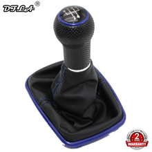 For Seat Leon 2000 2001 Toledo 1999 2000 2001 Car-Styling Car 5 / 6 Speed 23mm Blue Line Gear Stick Shift Knob With Leather Boot 2024 - buy cheap