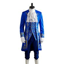 Traje príncipe adam traje cosplay terno halloween carnaval cosptume feito sob encomenda 2024 - compre barato