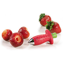 Frutas de plástico de tallo metálico para descascarar fresas, herramienta de cocina, cuchillo de hoja, removedor de tallo, 1 Uds. 2024 - compra barato