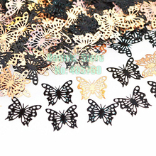 800pcs/pack Fashion Beauty Butterfly Black Brone Metallic Sequins Nail Art Sticker Cell Phone Slice Decoration 2024 - buy cheap