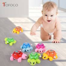 TOFOCO Wholesale Cartoon Baby Clockwork Animal Tortoise Small Turtle Education Toy Wind-Up Funny Child Toys 2024 - buy cheap