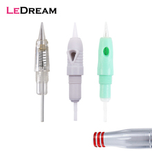 50pcs Sterilized Tattoo Cartridge Needles 1P 1RL 8mm Screw For Semi Permanent Microneedling Microblading Eyebrow Lips Makeup 2024 - buy cheap