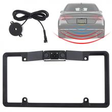 Universal 12V 120 Degree USA Car Night Vision Rear View Camera License Plate Video Parking Sensor with Buzzer 2024 - buy cheap