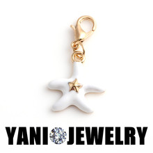 20pcs/lot Free Shipping 2 Colors Mix Gold Color Enamel Star Charms Pendant Star Charms With Lobster Clasp For Floating Locket 2024 - buy cheap