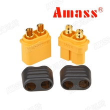 10 шт. Amass xt60 XT60H XT30U XT60 XT60U 5 пар 5 пар, 5 пар, разъемы для радиоуправляемых литий-полимерных аккумуляторов, заглушки fpv, детали рамы дрона 2024 - купить недорого