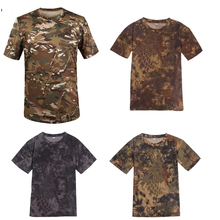 New Tactical Military Camouflage T Shirt Male Breathable Quick Dry US Army Combat short Sleeve Outwear T-shirt for Men tops tees 2024 - buy cheap