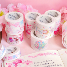 Washi tape rosa para chica adolescente, cinta adhesiva de fantasía de cielo estrellado, decoración diy para álbum de recortes, 5M 2024 - compra barato