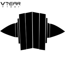 Vtear For  Toyota yaris Vios  accessories Window BC pillar sticker  glossy trim cover anti-scratch mirror car-styling 2014-2019 2024 - buy cheap