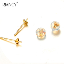 Accesorios de joyería de perlas G18k, alfileres de oro amarillo AU750, aguja dorada con tapones para los oídos 2024 - compra barato