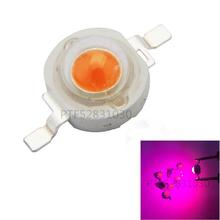 Lâmpada led de alta potência 3w para crescimento das plantas, 100 peças, espectro completo, 400-840nm, chip 45mil, 3.2-3.4
