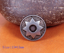 15*15mm Beauty Round Star Pattern Rivet Studs Spot Leather crafts Belt Conchos 2024 - buy cheap