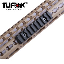 TuFok Keymod Picatinny Rail Section - 9 Slot Super Thin Keymod Rail Scope Mount Base Adapter For Scopes, Magnifiers, Red Dots 2024 - buy cheap