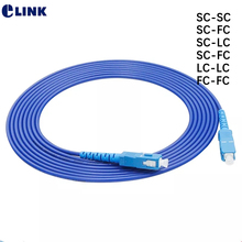 Cable de fibra blindada de 60mtr, fibra Simplex SM SC LC FC, puente ftth blindado, 1 núcleo, cable de fibra óptica monomodo, ELINK 60m 2024 - compra barato