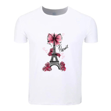 Paris Eiffel Tower Fashion Cotton Big Size Students Summer T-Shirt Short Sleeve Men Women Boys Girls T Shirt Tees Kids Tshirt 2024 - buy cheap