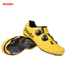 Boodun Ultralight Men's Non-slip Cycling Shoes Carbon Fiber Sole Road Bike Shoes Breathable Self-Locking Racing Bicycle Shoes 2024 - buy cheap