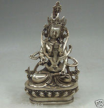 Estatua de plata tibetana para hacer el amor, estatua de Buda, Yab-Yum 2024 - compra barato