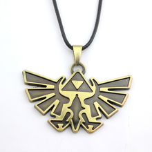 Anime Game Legend of  Necklace Cosplay Fashion Vintage Necklace Rope Triforce Link Symbol Logo Pendant Necklace Wholesale 2024 - buy cheap