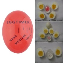 1 шт. идеальный таймер с изменяющимся цветом яиц, мягкие вареные яйца Yummy, кухонный силиконовый таймер для яиц, красный таймер, бип-яйца OK 0246 2024 - купить недорого