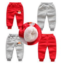LAGDEY Boys Plus Cashmere Sports Pants Kids Trousers Autumn&Winter Girls' Padded Cotton Pants Casual Style Children's Clothing 2024 - buy cheap