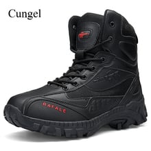 Cungel Army Tactical boots Men Outdoor Hiking boots Military Combat boots Breathable vamp Anti-skid Anti-collision Male boots 2024 - buy cheap