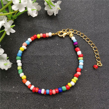 JCYMONG-pulseras de abalorios de 4mm para mujer, brazaletes sencillos de 13 colores, Color dorado bohemio, Metal Chian, joyería de moda 2019 2024 - compra barato