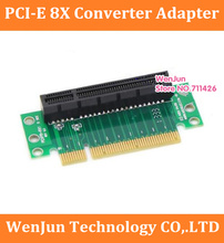 Новый PCI-E x8 адаптер для конвейера 90 градусов адаптер для видеокарты PCI-E 8X 1U Riser Card-1 шт./лот 2024 - купить недорого
