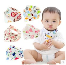 Baby Bibs Triangle Cotton Cartoon Child Baberos Bandana Bibs Babador Dribble Bibs Newborn Slabber Absorbent Cloth 2024 - buy cheap