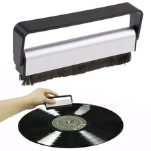 Nova marca Turntable Jogador Acessório Registro Limpador Escova De Limpeza de Vinil De Fibra De Carbono Anti Static Poeira Remover Escova para CD/ LP 2024 - compre barato