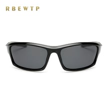 Мужские поляризованные солнцезащитные очки RBEWTP, брендовые зеркальные очки с покрытием, улучшенный свет для вождения, антибликовые очки ночного видения 2024 - купить недорого