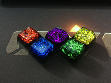 Handmade Thick Resin & Silver Foil Keycap Artisan Keycap Keycaps Key Caps For Cherry MX Mechanical Keyboards 2024 - buy cheap