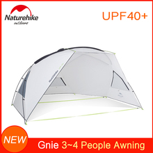 Naturehike Family Beach Shelter Sunshade Camping Awning tent for Parks & Outdoor UV Protection Canopy Sunshade Beach Tarp UPF40+ 2024 - buy cheap