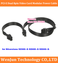 High Quality black GPU 8Pin to Dual 8(6+2)Pin PCI-e Video Card modular power cable for Silverstone SX500-G SX600-G SX650-G 2024 - buy cheap