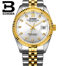 Switzerland BINGER Watch Men Automatic Mechanical Mens watches Luxury Brand Watch Sapphire waterproof Diamond Clocks BG-0373-2 2024 - buy cheap