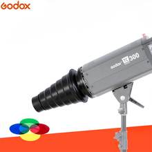 GODOX SN-01 с цветным фильтром конический Snoot Studio Flash аксессуары для Bowens Mount Studio Strobe Flash 2024 - купить недорого