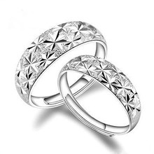 Мужское и женское кольцо из серебра 925 пробы, с полными звездами 2024 - купить недорого