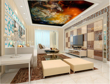 Custom Wallpapers universe, Angel Star used in the living room bedroom KTV bar ceiling wall waterproof Papel de parede vinyl 2024 - buy cheap